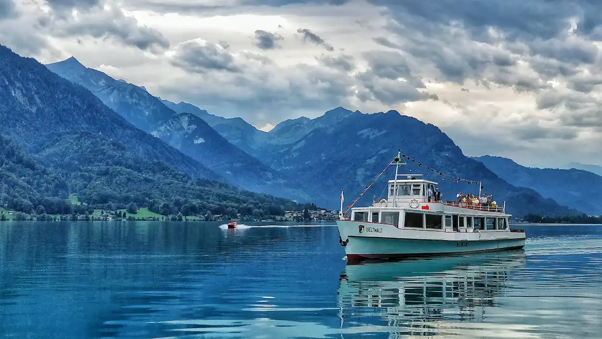 Ferry travelling on an ocean
