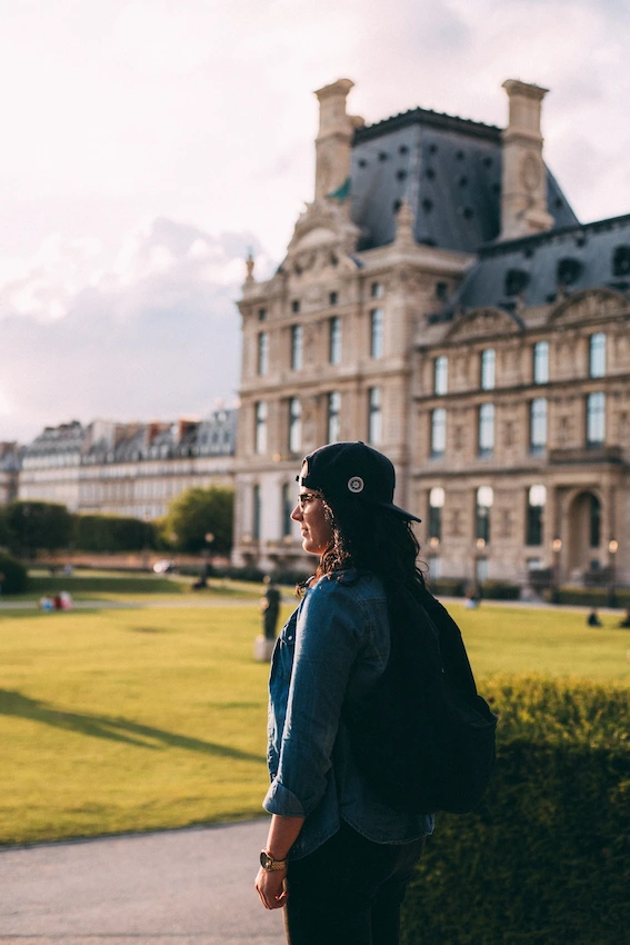 Girl attending a pretigious university