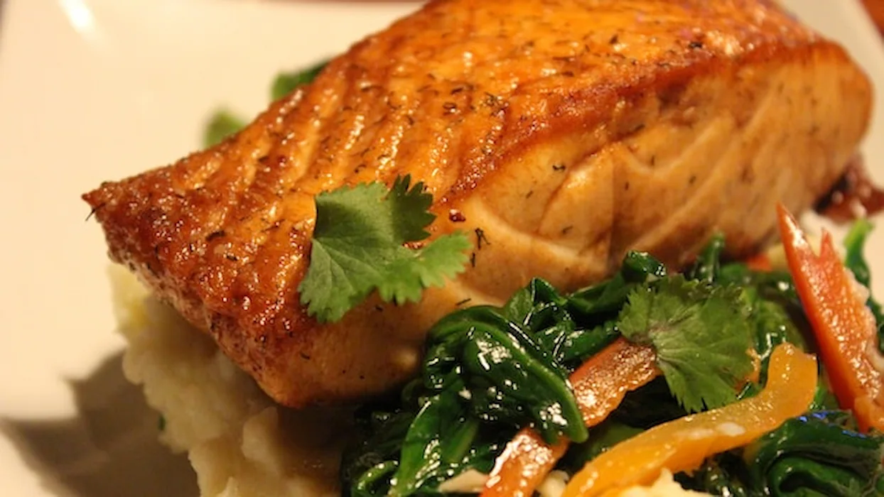 Tasty Sea Food like salmon